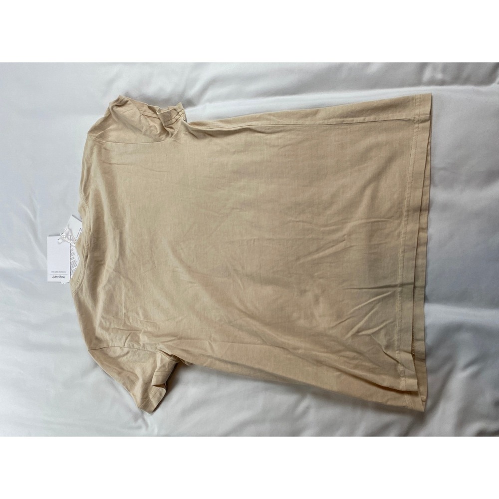 & Other Stories T-Shirt Womens Small Beige NWT Stockholm Atelier Crew Neck Tee - Picture 2 of 7